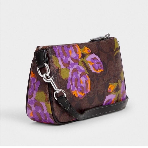 ❤️❤️❤️Authentic Coach Nolita 19 bag/jumbo rose print/silver tone hardware ❤️❤️❤️ - Picture 5 of 8